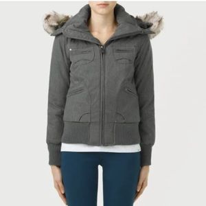 Tna St. Moritz Grey Hooded Parka